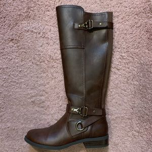 Like New G by Guess Dark Brown Tall Riding Boots